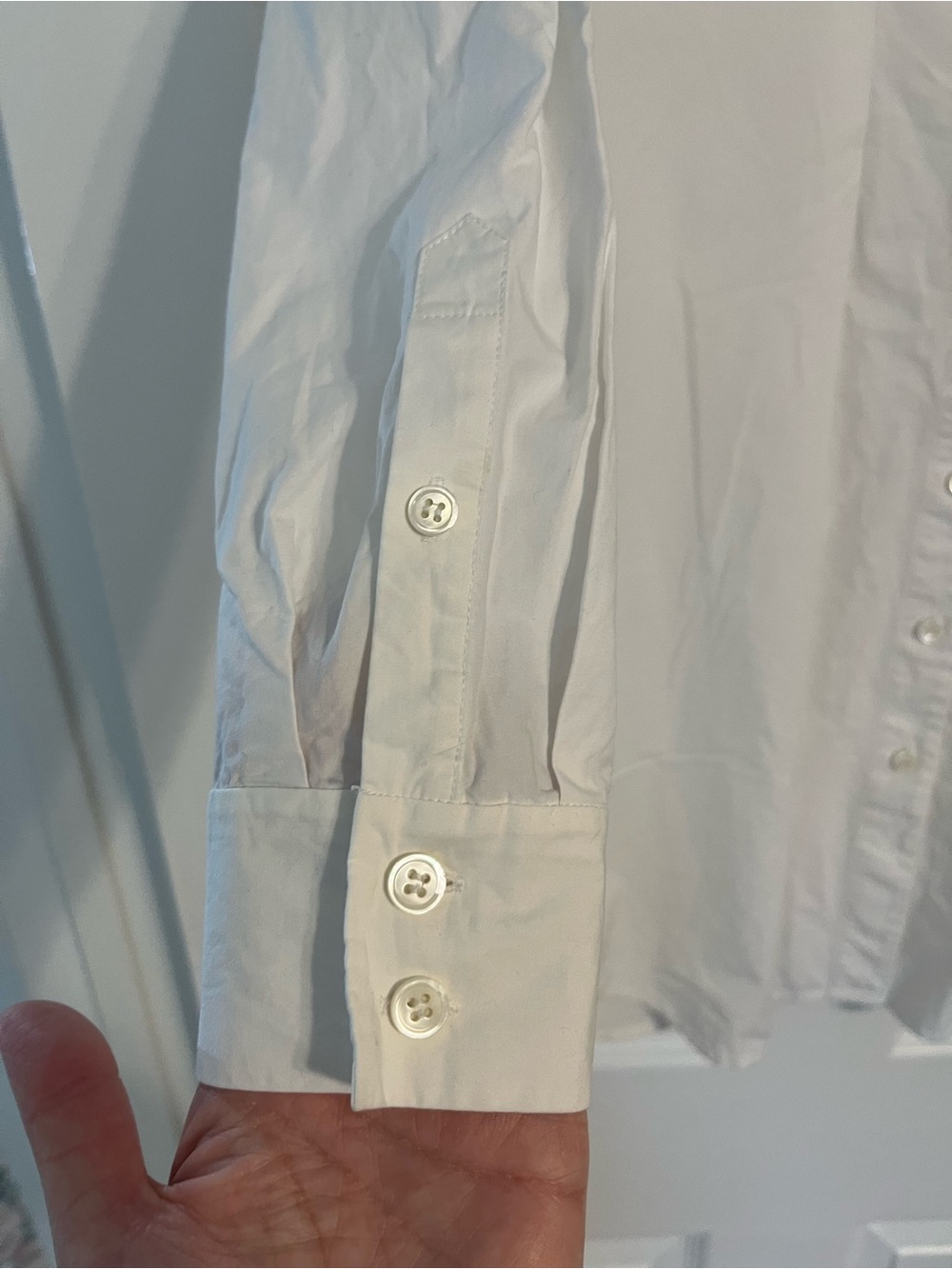 Frame Denim White Collared Mini Dress/Shirt - Picture 6 of 10